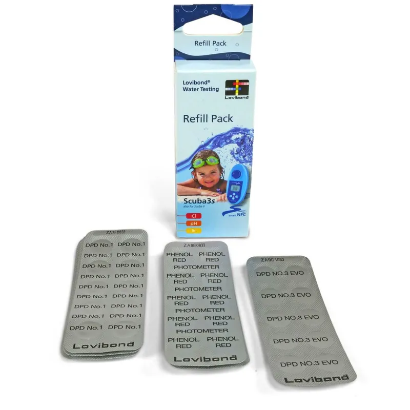 Refill Pack SCUBA II + 3s Chlor, pH-Wert + Brom Letzte Chance