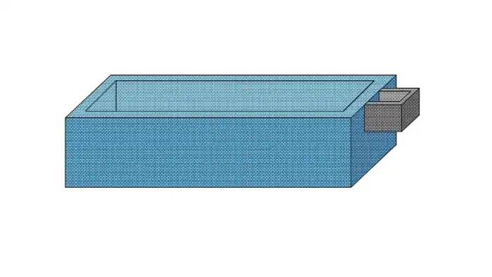 Sonderangebot Schacht für Gegenstromanlage Styroporpool Prestige
