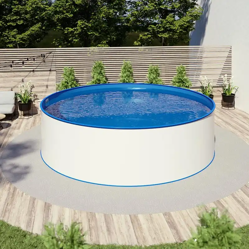 Aufstellbecken Ø 2,00 x 0,90 m Folie blau 0,6mm Beliebt