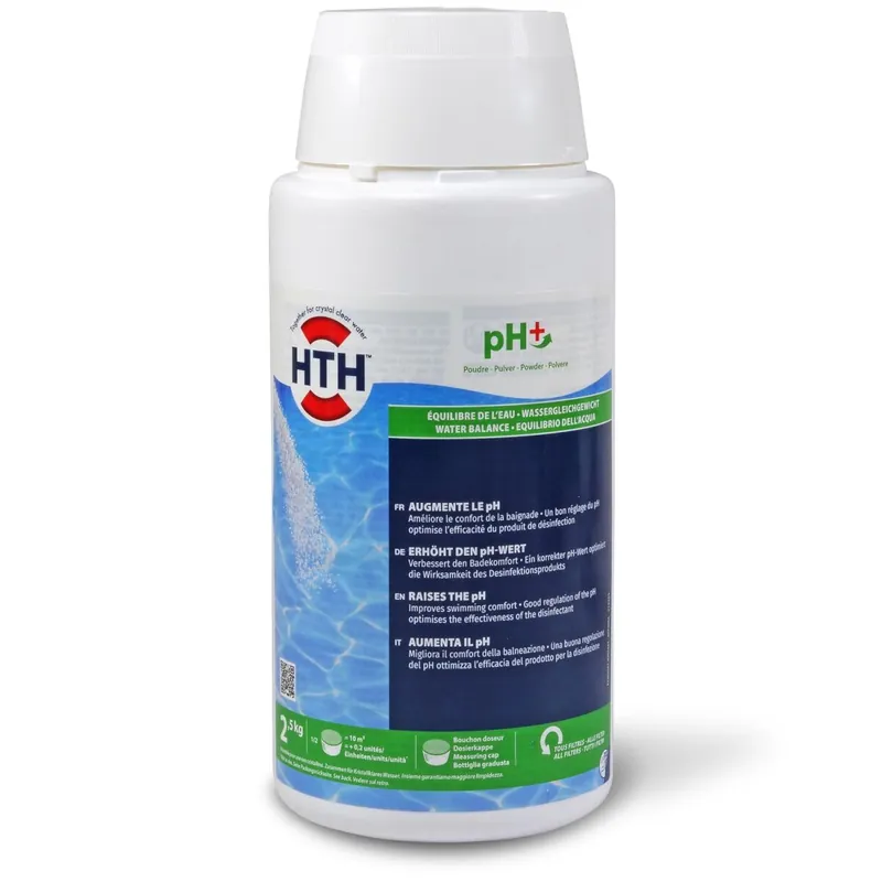 Neu Im Sortiment hth pH-Plus Pulver 2,5 kg Dose