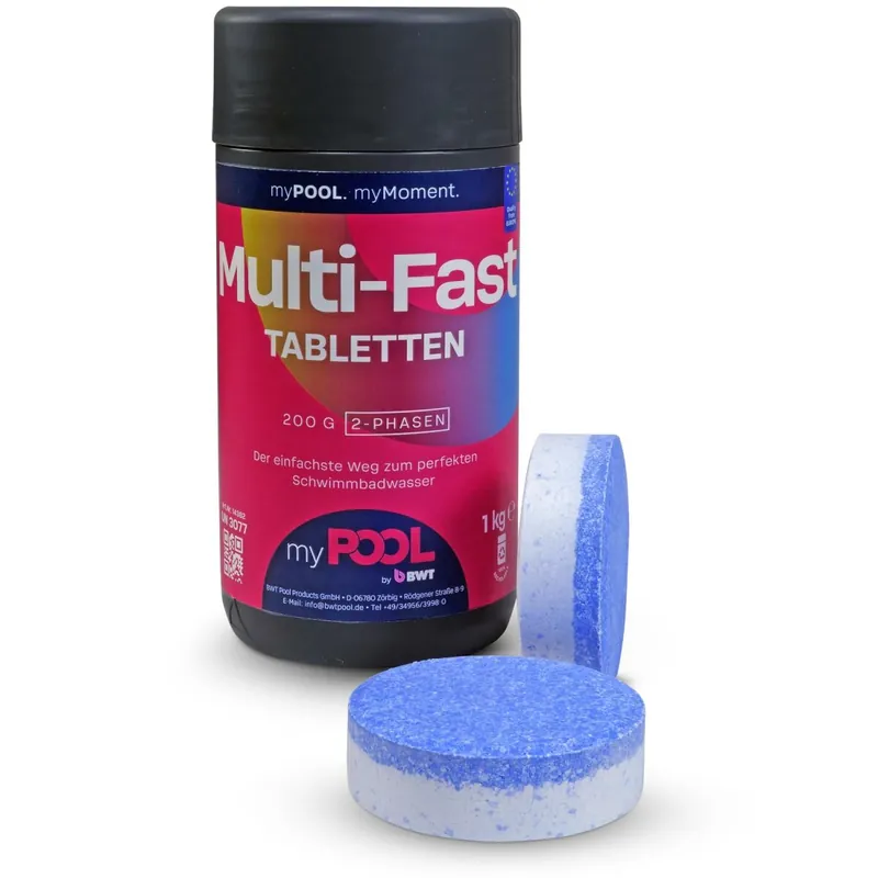 Günstig myPOOL Multi Fast Tab Premium 2-Phasen Multifunktionstablette 1,0 kg