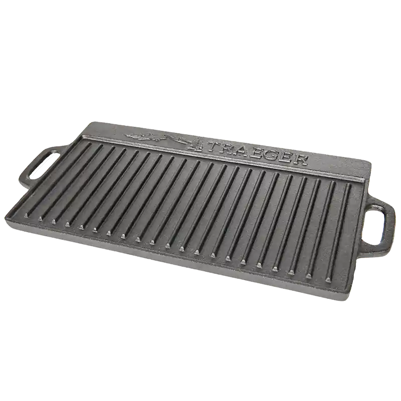 Neue Kollektion TRAEGER Gusseisen Grillplatte,wendbar 50,8 cm X 22,86 cm