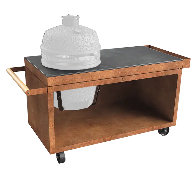 OFYR Kamado Table Corten 150 PRO+ Ceramic Dark Neu