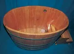 Tauchbottich Tauchbecken Sauna - Tauch & Badebottich Lärche 122x72 Preiswert