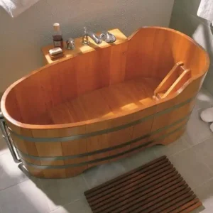 Bestpreis Holzbadewanne Lärche 135 cm x 73 cm