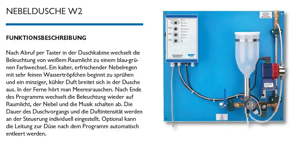 WDT Attraktionsdusche Nebeldusche W2 Neue Kollektion