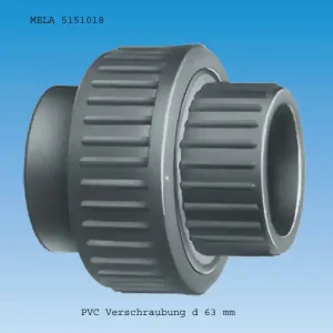 PVC Verschraubung 63 mm mit Klebemuffe Solange Der Vorrat Reicht