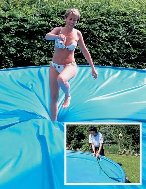 Zertifiziert SAFETOP Sicherheitsabdeckung Ovalformbecken 350 x 700 cm