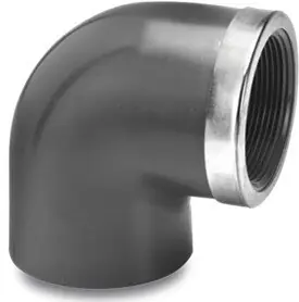 PVC Winkel verstärkt 90° Ø 75 mm Klebemuffe x 2 1/2" IG Finale Aktion