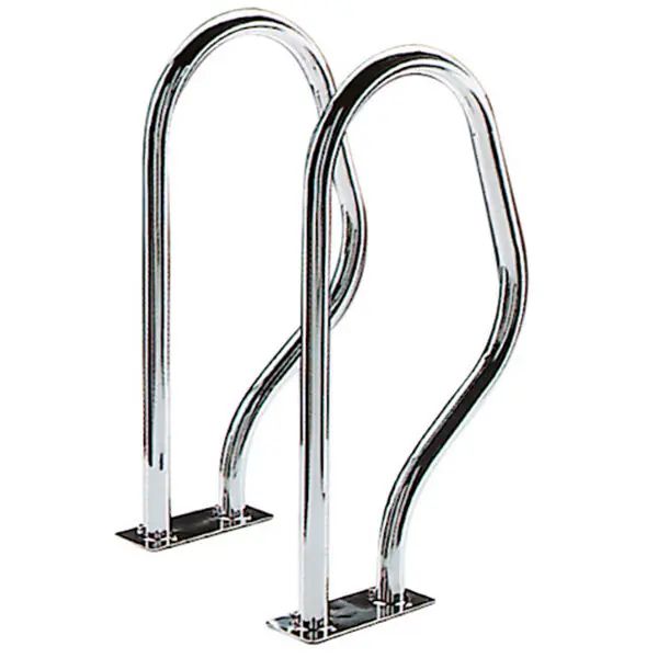 Schwimmbad Einstiegshilfe mit rechteckiger Grundplatte (Flansch) Sonderangebot