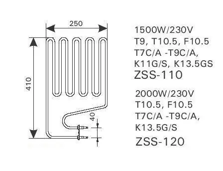 Harvia Heizstab 1500W ZSS-110 f. Senator Club K11G/S Finale Aktion