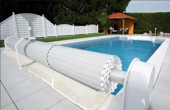 Echt Zubhör Swim-tec Rollladenabdeckung Oberflur ohne Verkleidung für Becken 810x 370cm