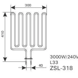 Garantierte Lieferung Harvia Heizstab 3000W ZSL-318 f. Profi L33