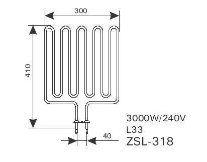 Garantierte Lieferung Harvia Heizstab 3000W ZSL-318 f. Profi L33