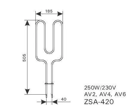 Harvia Heizstab 250 W ZSA-420 f. Symphony Forte Markenprodukt