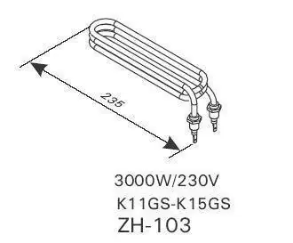 Harvia Heizstab 2000W ZH 103 Verdampfer Ofen Club-Combi Direktkauf