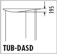 Sale TUB-DASD L Hartschaum-Deckenelement CLASSIC für TUB-SD linksdrehend