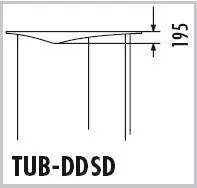 Günstig TUB-DDSD R Hartschaum-Deckenelement DROP für TUB-SD rechtsdrehend