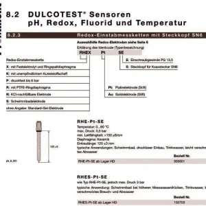 Bestpreis ProMinent - Elektrode RHES-PT SE Chlor-Elektrode für Dosieranlagen Redox electrode RHES-Pt-SE [no label]