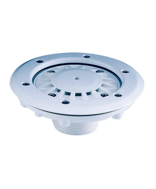 Expressversand Astral Bodeneinlaufdüse weiß für Folienbecken mengenverstellbar 2" AG außen / innen 50 mm Klebemuffe