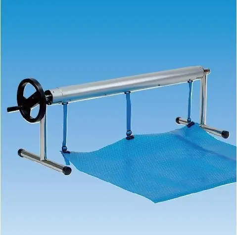 Aufrollvorrichtung Deluxe 1 T-Fuß mit 2 Rädern und 1 Standfuß H 500 mm Neue Ware