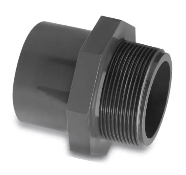 Beliebt PVC Übergangsmuffe 63/75 mm x 1 1/ 2" AG (Klebemuffe Innen/Außen x Gewinde)
