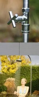 Mega-Angebot IDEAL Dusche Marlin Edelstahl Gartendusche Modell 70 Typ K