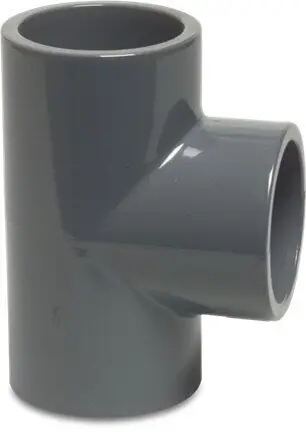 Markenprodukt PVC T-Stück 90° Klebemuffe Ø 75 mm