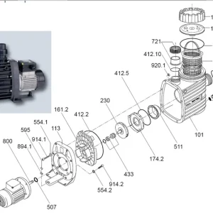 Neuheit Speck & Swim-tec Super Pump Set Ansaugverschraubung 63 mm