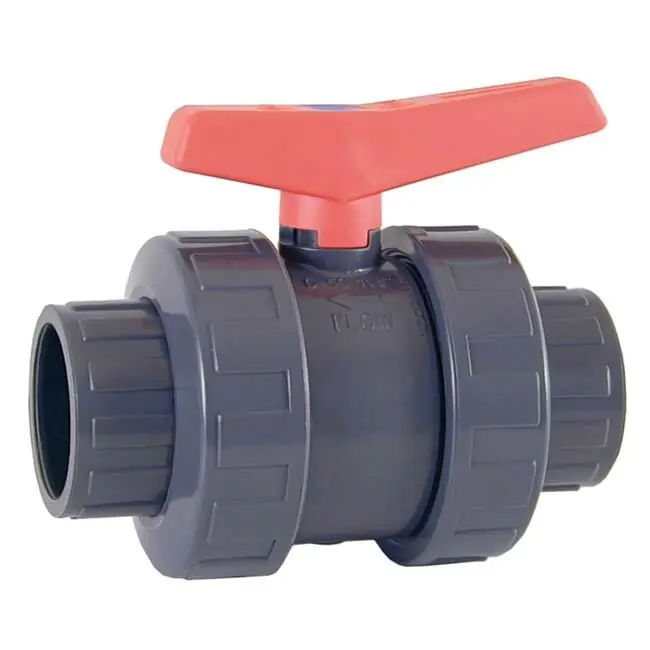 PVC 2-Wege-Kugelhahn mit Klebemuffen d 40 mm Top-Angebot