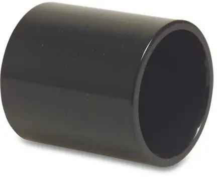 Abverkauf PVC Muffe schwarz d 50 mm
