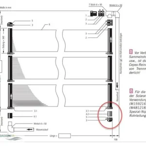 Expressversand MTH Spezialnippel V4A für Endkappe Sunny Flex S 4.2