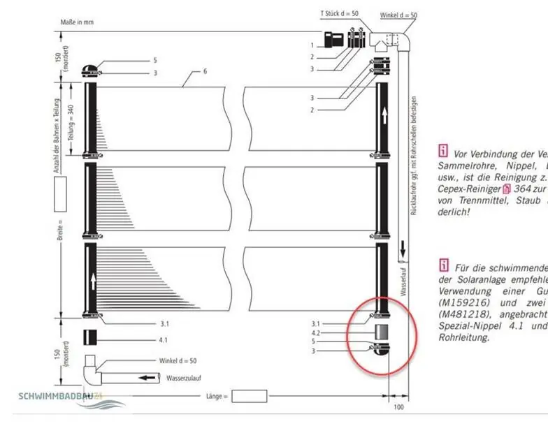 Expressversand MTH Spezialnippel V4A für Endkappe Sunny Flex S 4.2