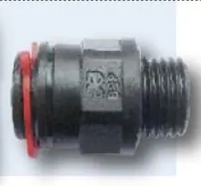 Aquacontrol Schlauchverschraubung schwarz 1/4 " AG Schlauchnippel Billig