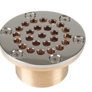 Sale Allfit Rinnenablauf RG 40 mm Gewindelänge mit Rost d 92,5 mm, G 2" AG