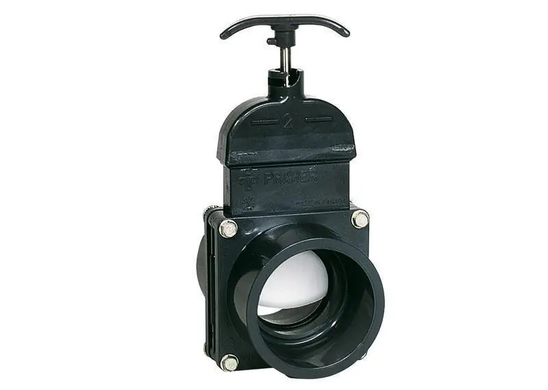 PVC Absperrschieber beidseitig Klebemuffen d 50 mm leichtgängig Finale Aktion