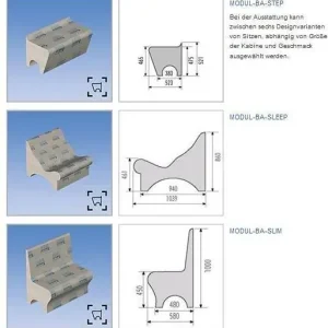 MODUL-BA-SOFT-G Bankform SOFT gerade Markenware