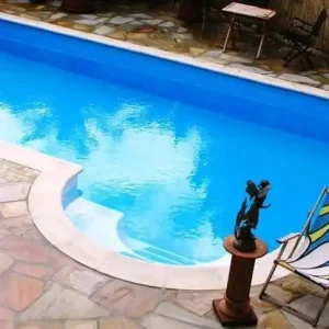 Mega-Angebot Bali Rechteckbecken Megaset Schwimmbecken Sunset-Super-Paket Römische Treppe Licht Gegenschwimmanlage