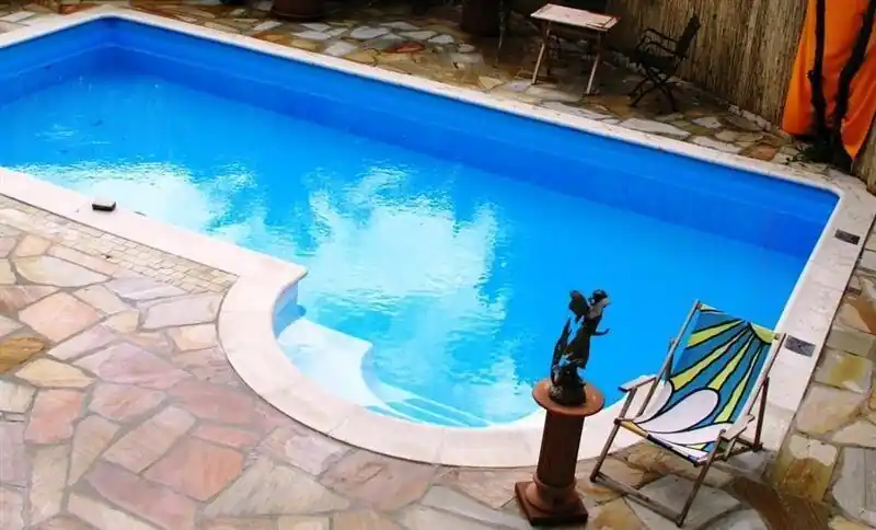 Mega-Angebot Bali Rechteckbecken Megaset Schwimmbecken Sunset-Super-Paket Römische Treppe Licht Gegenschwimmanlage