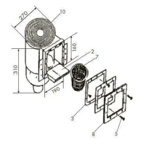 Ersatzteil Doppeldichtung für Mini Skimmer Direktkauf