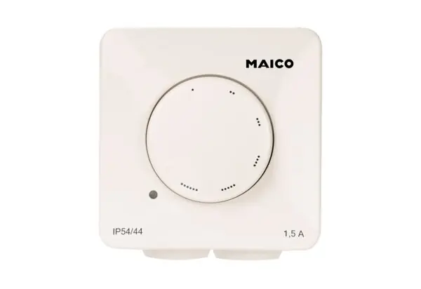 Ausverkauf Maico Drehzahlsteller ST 1 für Dampfbadlüfter für Aufputz- Unterputz- Installation
