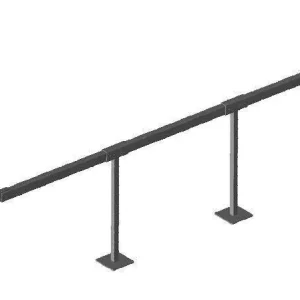 Bieri Schneeträger Längsseite des Beckens aus Aluprofilen mit Stützfüßen (UNIVERSAL / NOVAROLL) inkl. Schutzplatte Ø150 mm (PVC) Schneller Versand