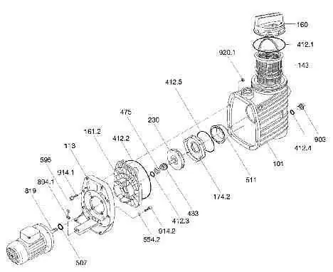 Speck Super Pump Satz Verschraubungen mit O-Ring d=63 Direkt Vom Hersteller