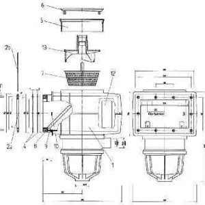 Preisknaller MTS Skimmerkorb Siebkorb oliv für V10-V20+VS30