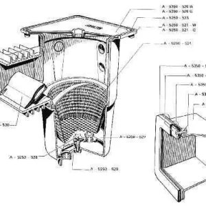 Nur Für Kurze Zeit OWM-Skimmer Deckel, weiß, 250 x 250 mm