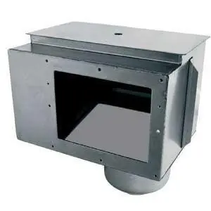 Edelstahlskimmer A-100 V4A Schwimmbad Oberflächenabsauger Einbautiefe 240 mm Zertifiziert