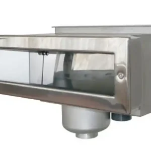 Direktkauf Edelstahlskimmer SLIM 5000 V4A Saugbreite 500mm inkl. Flansch+Blende