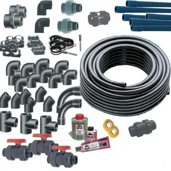 Profiset 1 PVC Fittinge Schwimmbad Verrohrung 50 mm Fittingset Expressversand