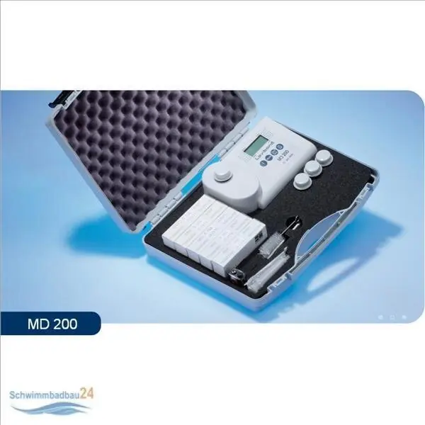 Preisknaller Lovibond Photometer MD 200 - 3 in 1 für Chlor, pH-Wert und Stabilizer mit Reagenztabletten