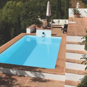 BALI Sunset Pool Rechteckbecken Set EPS 25 Komplettset blau Super-Preis